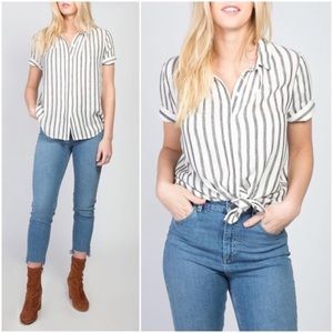 🆕 Mod Ref Alley Cotton Striped Top